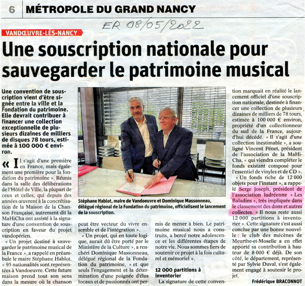 2022 05 08 Souscription nationale pour sauvegarder le patrimoine