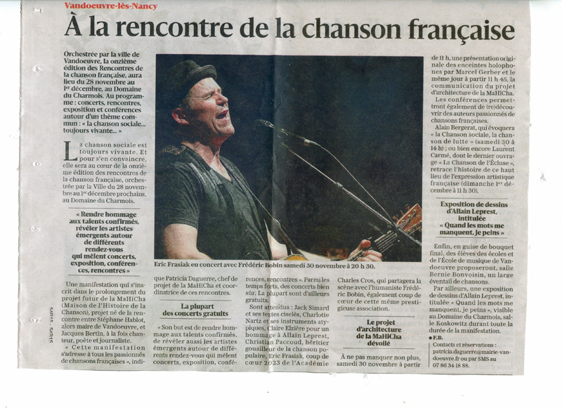 2024 11 28 A la rencontre de la chanson française